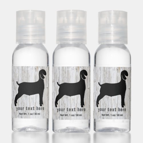 Rustic Nubian Goat Market Wether Hand Sanitizer