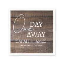 Rustic Oak Barn One Day Away Rehearsal Dinner  