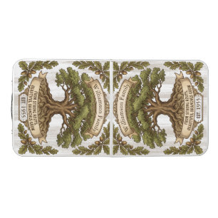 Rustic Oak Tree Family Reunion Beer Pong Table