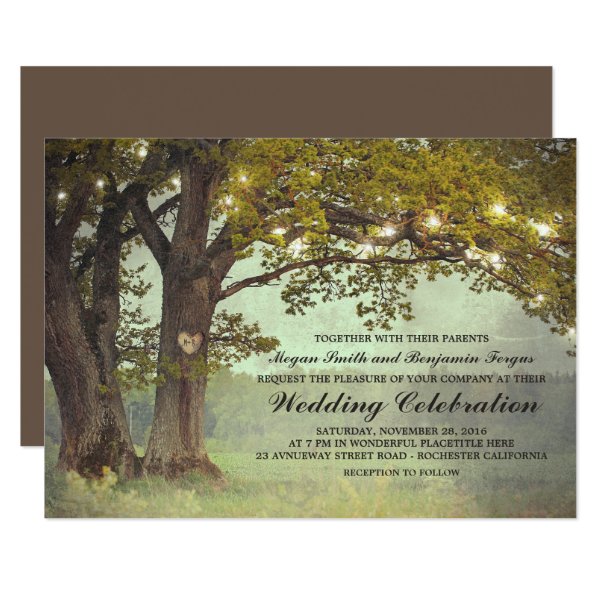 Tree Wedding Invitations – Rustic Wedding Invitations