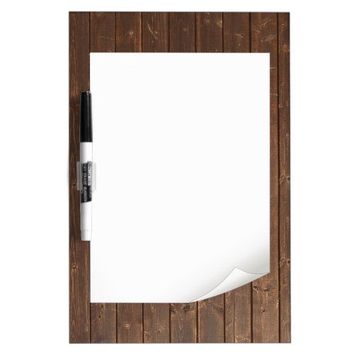 rustic oak wood dry erase board