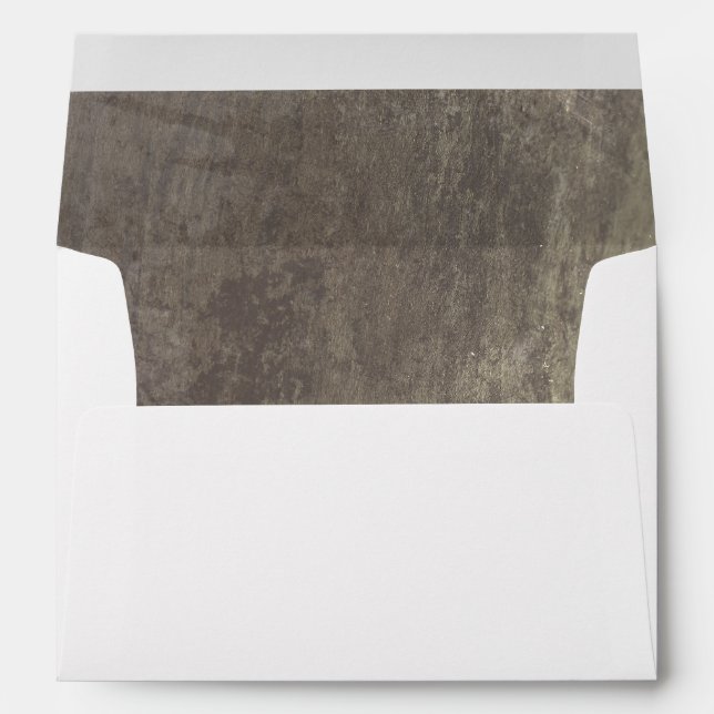 Rustic Old and Distressed Wood Texture Envelope (Back (Bottom))