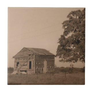 Rustic old barn ceramic tile