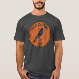 Rustic Old Crow Over The HIll Geezer T-Shirt