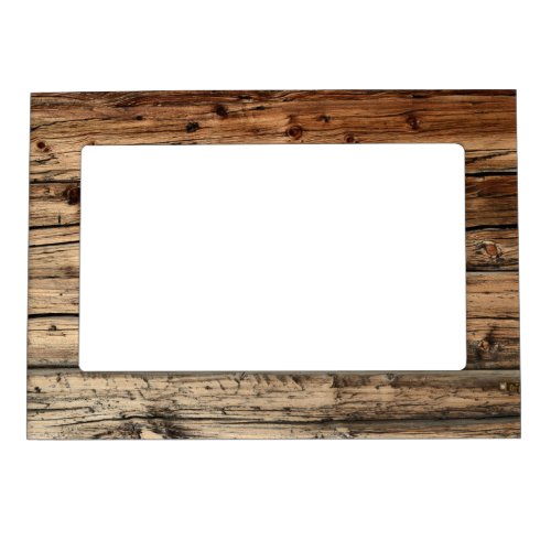 Rustic old oak wood wagon boards magnetic frame