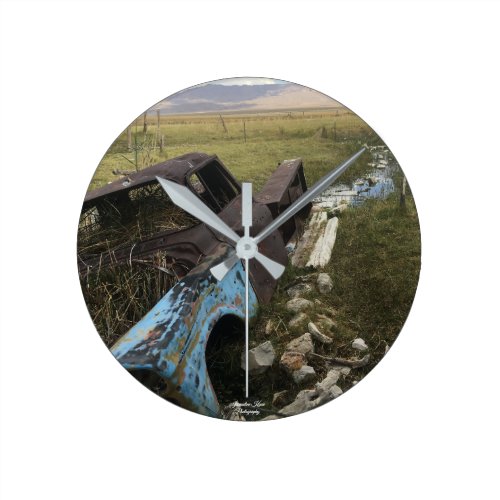 Rustic Old Truck Wall Clock