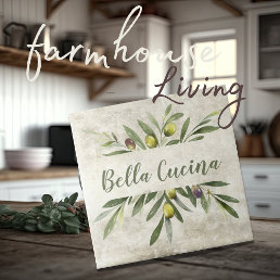 Rustic Olive &amp; Branches Bella Cucina Ceramic Tile