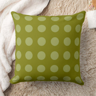 Rustic Olive Green for a Natural Vibe Throw Pillow