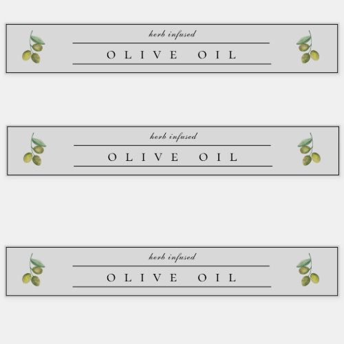 Rustic Olive Oil Label 