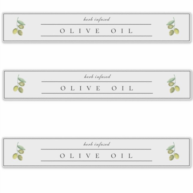 Rustic Olive Oil Label  (Front)