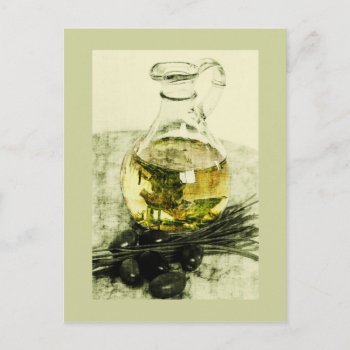 Rustic Olive Oil Postcard by hutsul at Zazzle
