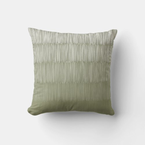 Rustic Ombre Sage Throw Pillow