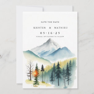 Rustic Online Mountain Save The Date