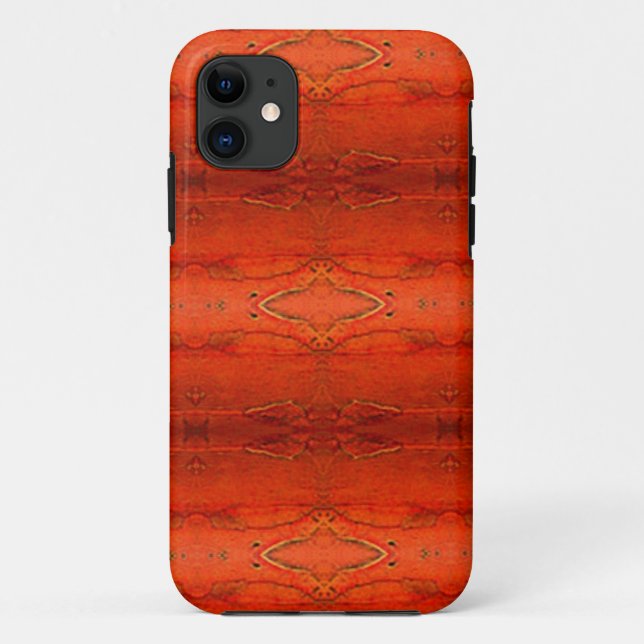 Rustic Orange Aztec Pattern Case-Mate iPhone Case (Back)