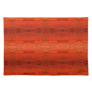 Rustic Orange Aztec Pattern Placemat