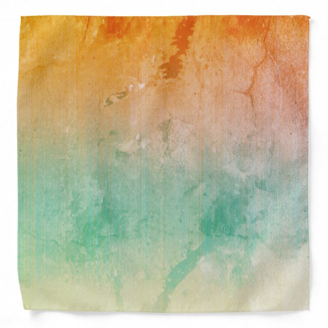 Rustic Orange Blue Bandana (Front)