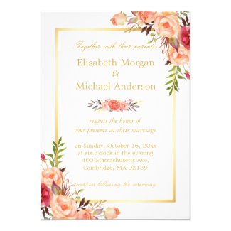 Orange Wedding Invitations Affordable Invitations Modern Invites