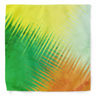 Rustic Orange Green Yellow Blue Bandana
