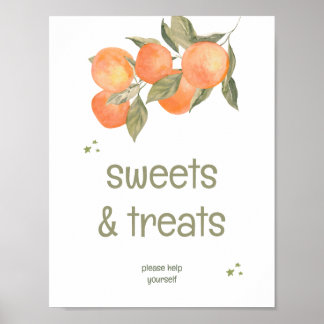 Rustic Orange Grove "Sweets & Treats" Sign