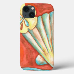 Rustic Orange Seashells iPhone 13 Case