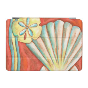 Rustic Orange Seashells iPad Mini Cover