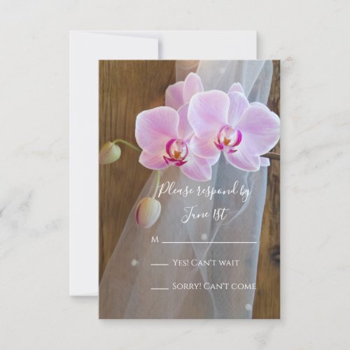Rustic Orchid Elegance Country Barn Wedding RSVP