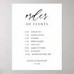 Rustic Order of Events Wedding Day Timeline  Foam  Poster<br><div class="desc">Rustic Order of Events Wedding Day Timeline  Sign
Engagement Celebration Decorations</div>