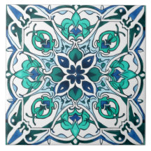 Rustic Ornate Green Pattern