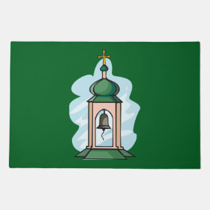Rustic Orthodox Church Belfry Doormat