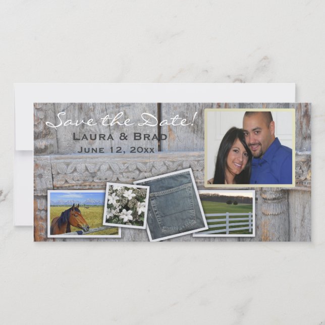 Rustic, outdoor, country - save the date (Front)