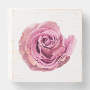 Rustic painted Rose wooden wall hanging Wooden Box Sign
