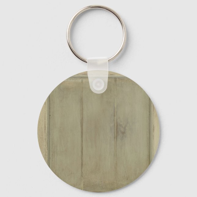 Rustic Painted Wood Keychain (Front)