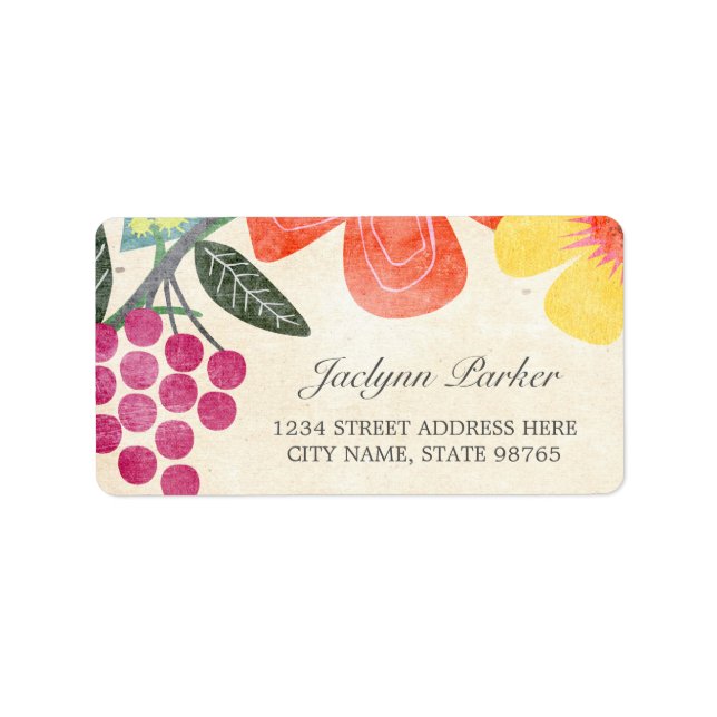 Rustic Paradise Address Labels (Front)