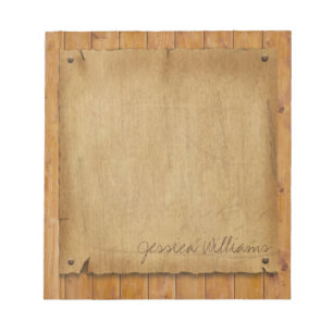 Rustic Parchment Notepad