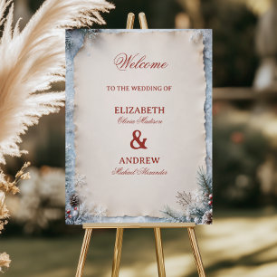 Rustic Parchment Surrounded Winter Foam Board