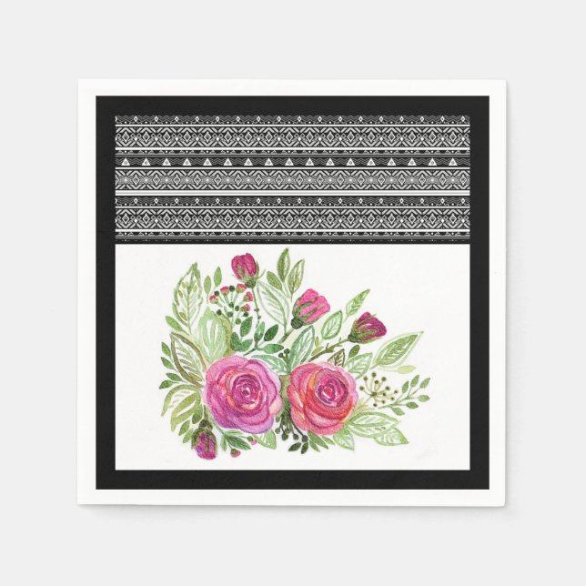 Rustic patchwork, patchwork napkins (Front)