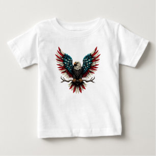 Rustic patriotic American/USA bald eagle Baby T-Shirt