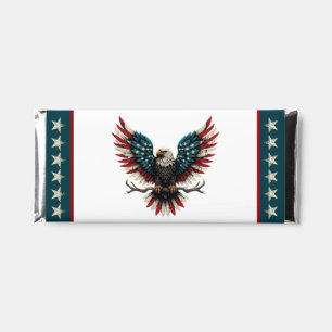Rustic patriotic American/USA bald eagle Hershey Bar Favors