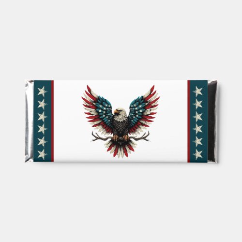 Rustic patriotic AmericanUSA bald eagle Hershey Bar Favors