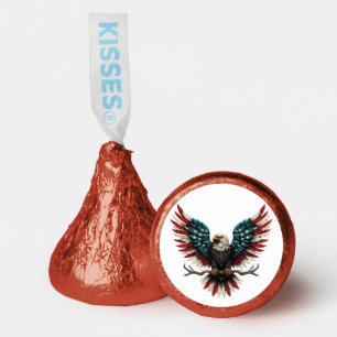 Rustic patriotic American/USA bald eagle Hershey®'s Kisses®