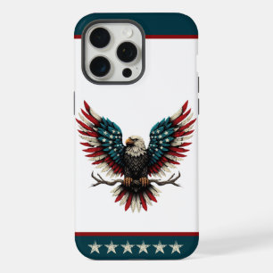 Rustic patriotic American/USA bald eagle iPhone 15 Pro Max Case
