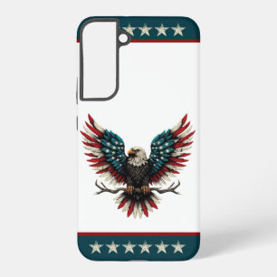 Rustic patriotic American/USA bald eagle Samsung Galaxy S22+ Case