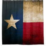 Rustic Patriotic Flag of Texas Shower Curtain