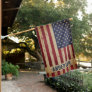 Rustic Patriotic US American Flag House Flag
