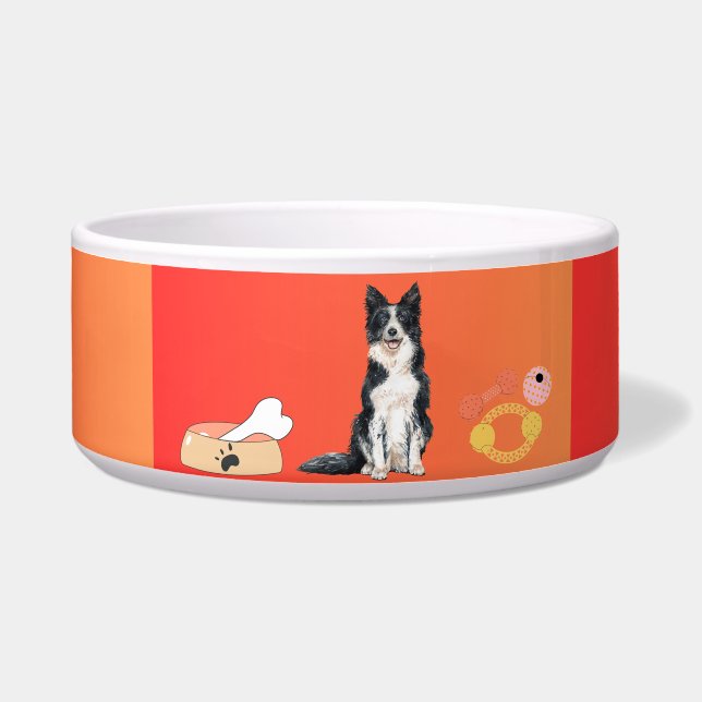 "Rustic Paws Bowl"? 🐾🧡🐶 Bowl (Front)