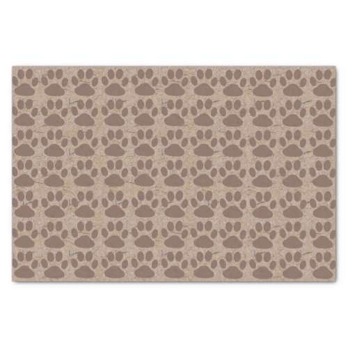 Rustic Paws Pattern Tissue Paper