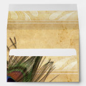 Rustic Peacock Feather enevlopes  7 ¼”  x 5 ¼” Envelope (Back (Bottom))