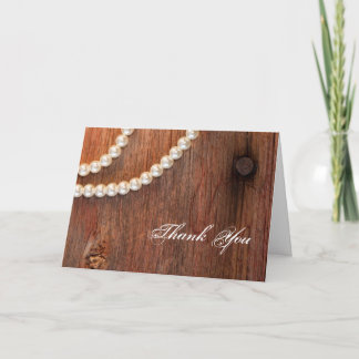 Rustic Pearls Country Bridesmaid Thank You