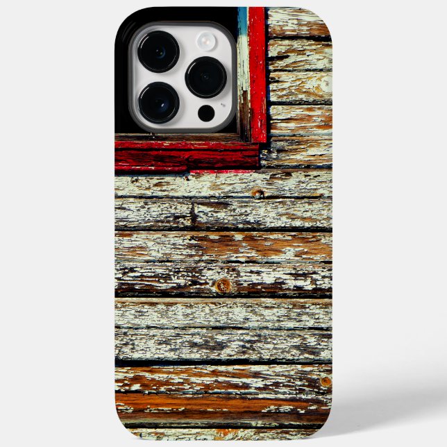 Rustic Peeling Paint Wooden Wall Case-Mate iPhone Case (Back)