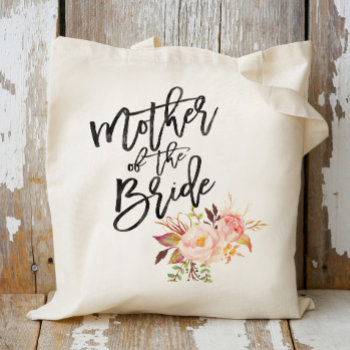 Rustic Peony Flowers Mother Of The Bride Tote Bag by Precious_Presents at Zazzle